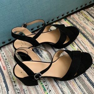 A New Day Black Platform Sandals